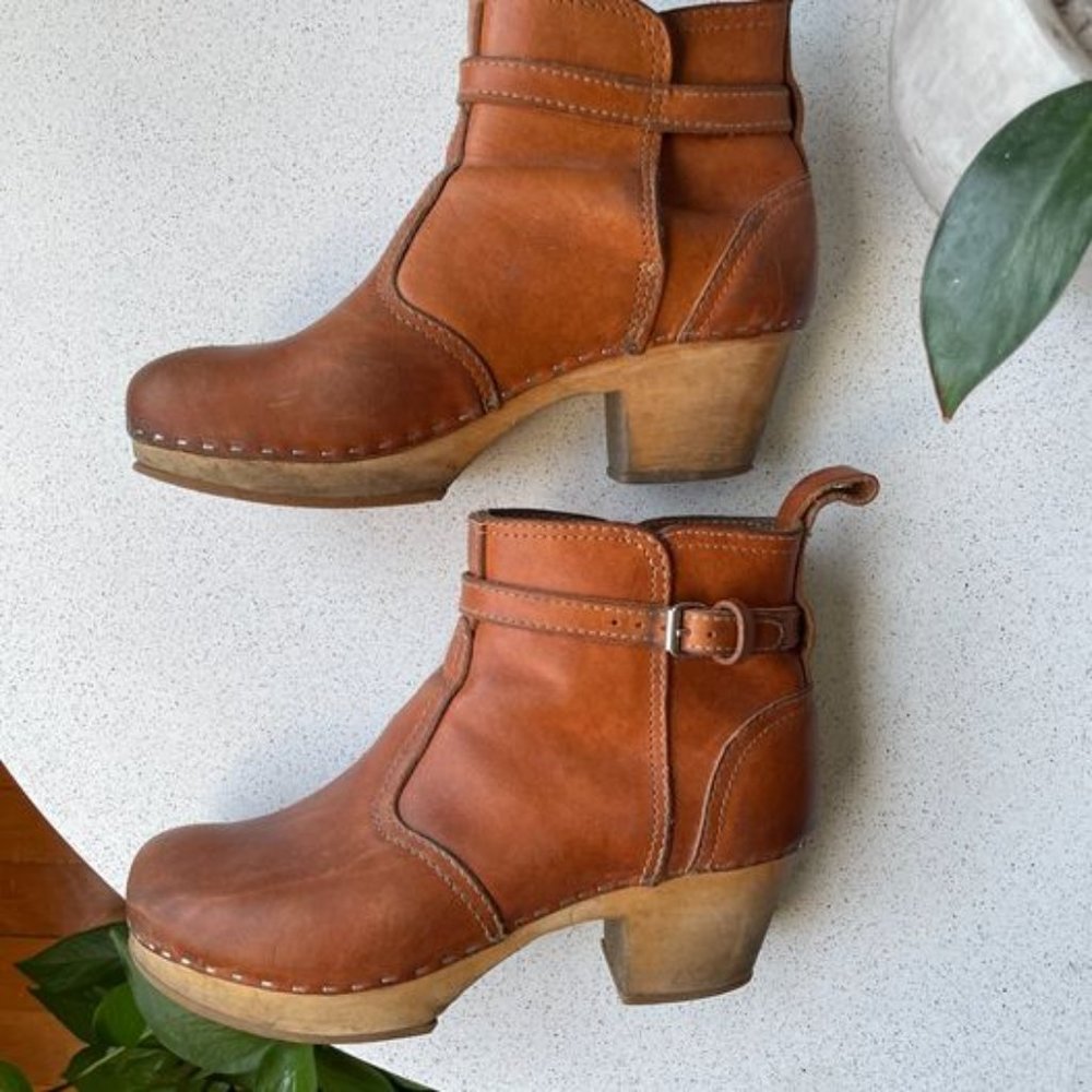 Swedish Hasbeens Jodhpur High Heeled Boots Sz 9